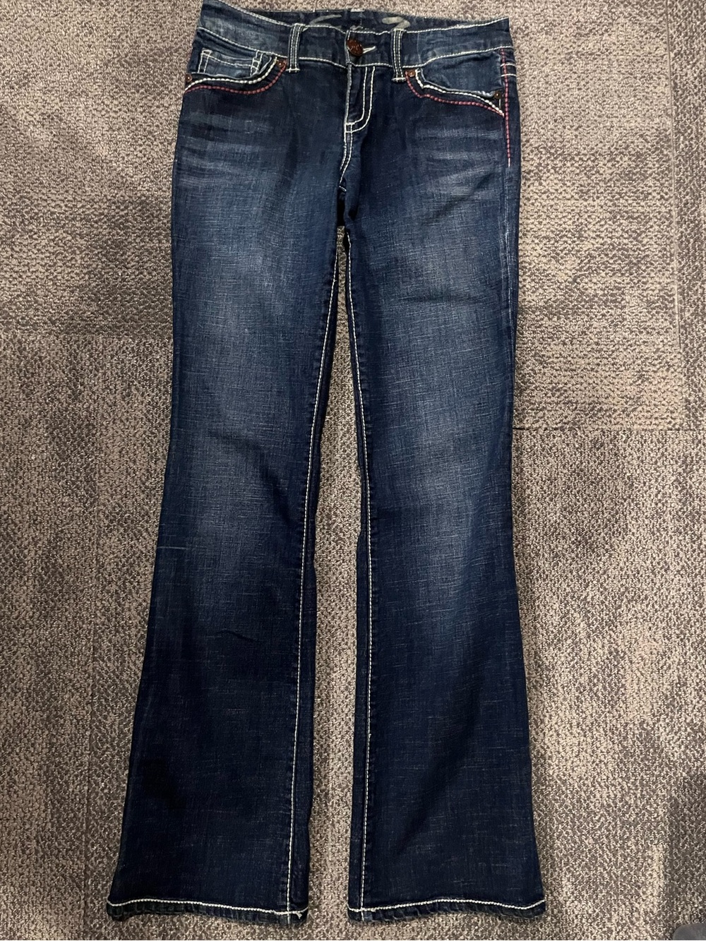 Seven7 Low Rise Boot Cut Jeans Women’s Size 27 - Picture 3 of 11